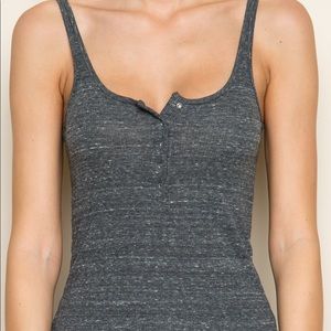 Brandy Melville Simone tank in charcoal